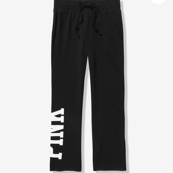 NWT VS Pink notched neck sweatshirt and pant set. - Picture 3 of 4